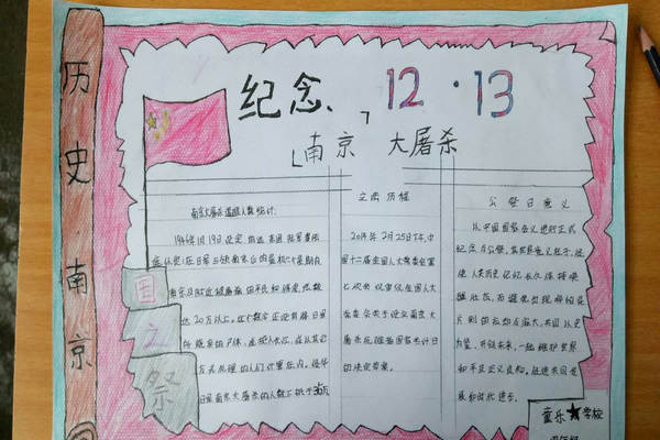 不能忘却的历史手抄报资料