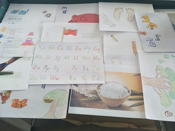 三年级英语单词卡片部分作品