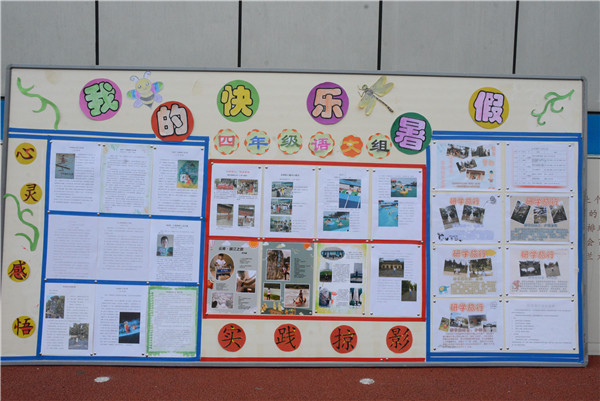 四年级实践作业展板