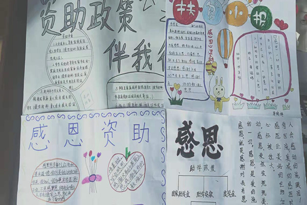 学生办理的资助专题手抄报